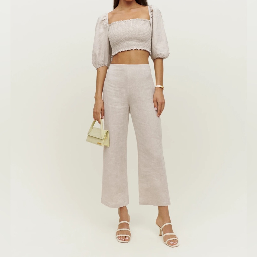 Reformation Petites Scarlett Linen Two Piece